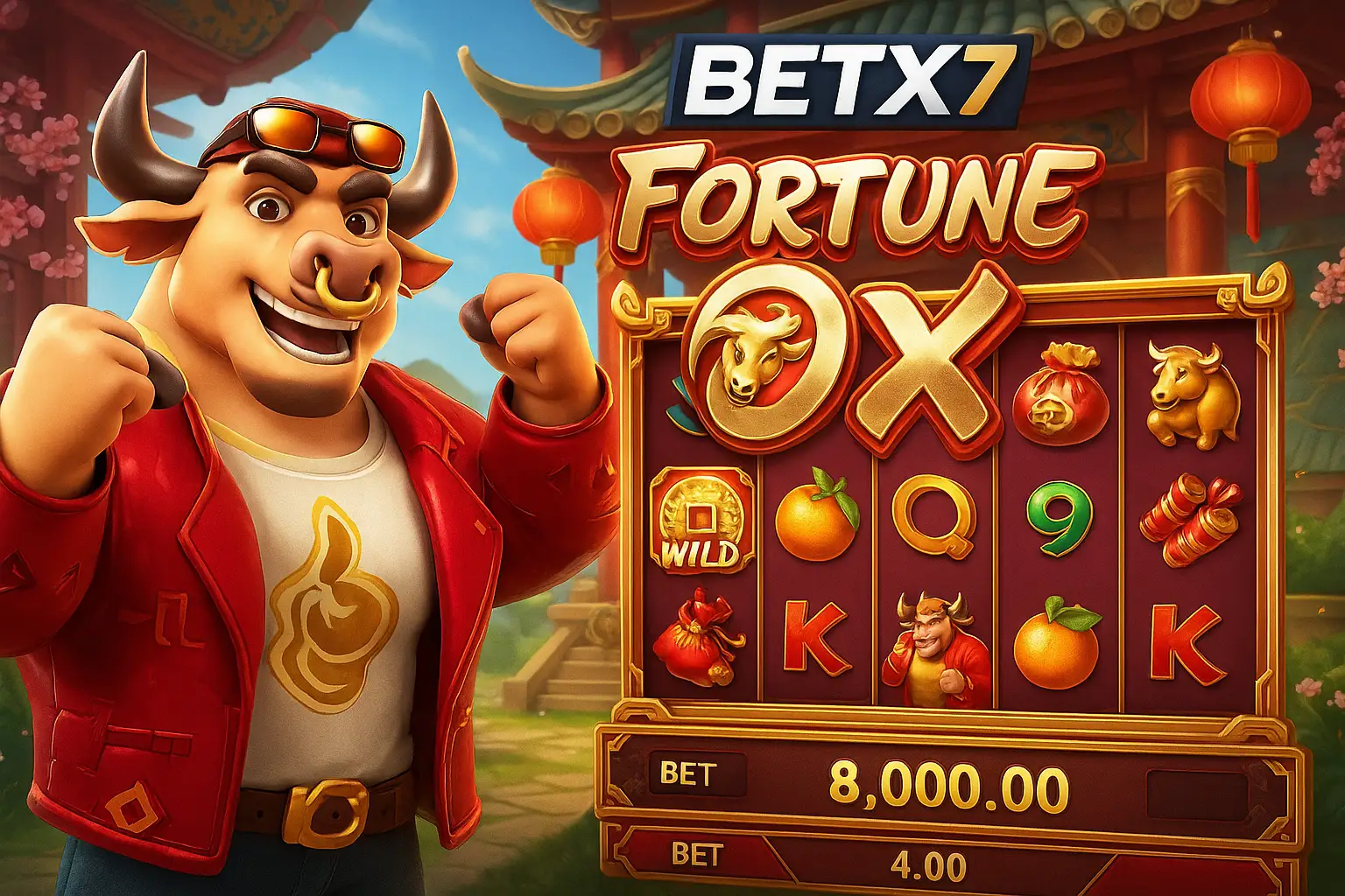 Fortune Ox no BETX7 - Aposte Agora e Reivindique Seus Ganhos