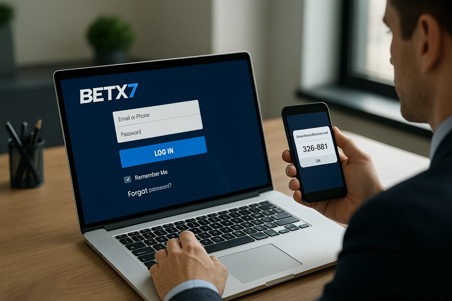 Criar uma nova Conta no plataforma BETX7